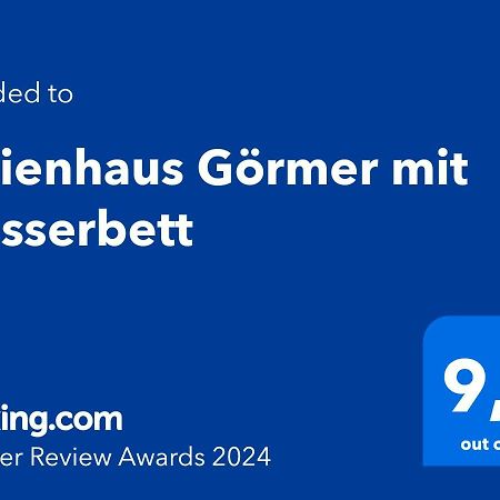 Ferienhaus Goermer Mit Wasserbett Schmölln Kültér fotó